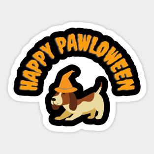 Happy pawloween Sticker
